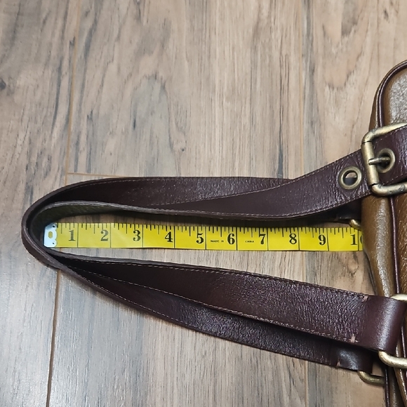 dulce Two Tone Brown Women's Brazalian Leather Handbag - Picture 8 of 17